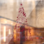 Weihnachtsbaumfenster dekoriert Vinyl große Dekora Fensteraufkleber (Blatt 2)
