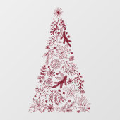 Weihnachtsbaumfenster dekoriert Vinyl große Dekora Fensteraufkleber (Blatt)