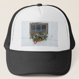 Weihnachtsbaumfenster Truckerkappe