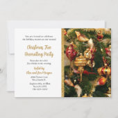 Weihnachtsbaumfest Einladung (Vorderseite)