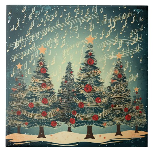 Weihnachtsbaumfest Fliese (Vorderseite)