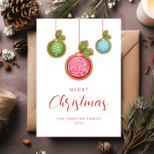 Weihnachtsbaumfeste Feiertagskarte