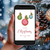 Weihnachtsbaumfeste Feiertagskarte