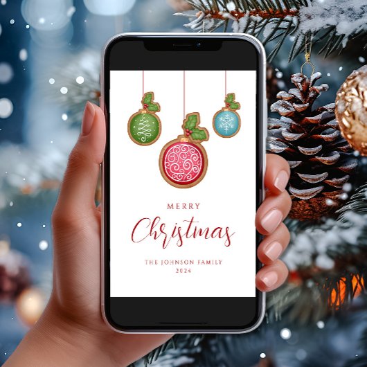 Weihnachtsbaumfeste Feiertagskarte