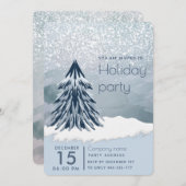 Weihnachtsbaumfirma Watercolor Einladung (Vorne/Hinten)