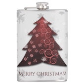 Weihnachtsbaumflasche Flachmann (Vorderseite)