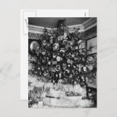 Weihnachtsbaumfotografie (1910) feiertagspostkarte (Vorne/Hinten)