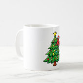 Weihnachtsbaumfreude mit Kardinal Kaffeetasse (Vorderseite Links)