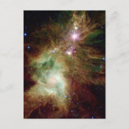 Weihnachtsbaumgalaxie Feiertagspostkarte