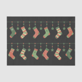 Weihnachtsbaumgarten Rot-Strumpf Seidenpapier