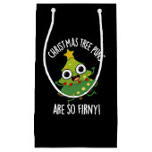 Weihnachtsbaumgebläse sind so glänzend dunkel BG Kleine Geschenktüte (Vorderseite)