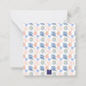 Weihnachtsbaumgeschenk an der Küste Mitteilungskarte (Rückseite)