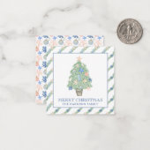 Weihnachtsbaumgeschenk an der Küste Mitteilungskarte (Vorderseite/Rückseite Beispiel)