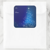 Weihnachtsbaumgeschenk-Aufkleber Quadratischer Aufkleber (Tasche)