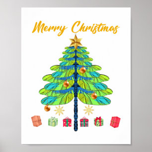 Weihnachtsbaumgeschenk für Dragonfly Poster
