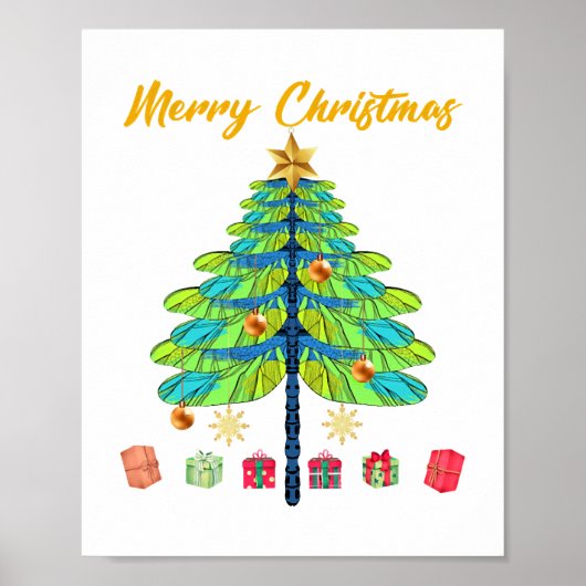 Weihnachtsbaumgeschenk für Dragonfly Poster (Vorne)