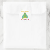 Weihnachtsbaumgeschenk für Dragonfly Runder Aufkleber (Tasche)