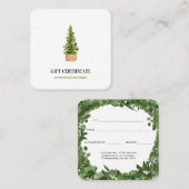 Weihnachtsbaumgeschenk für moderne Wasserfarben Rabattkarte (Vorne/Hinten)