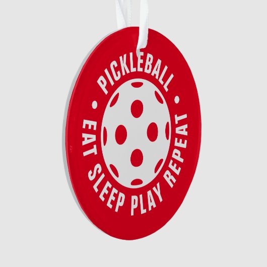 Weihnachtsbaumgeschenk für Pickleball-Spieler Ornament (Vorderseite)