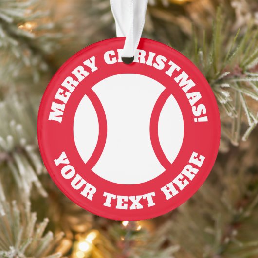 Weihnachtsbaumgeschenk für Tennisspieler Ornament (Baum)