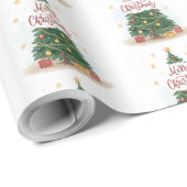 Weihnachtsbaumgeschenk Geschenkpapier (Rolleneckpunkt)