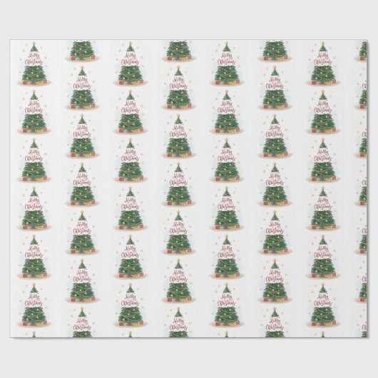 Weihnachtsbaumgeschenk Geschenkpapier (Flach)