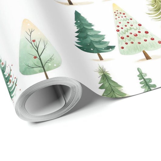 Weihnachtsbaumgeschenk Geschenkpapier (Rolleneckpunkt)