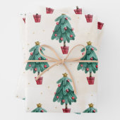 Weihnachtsbaumgeschenk, Männer Frauen & Kinder, We Geschenkpapier Set (Beispiel)