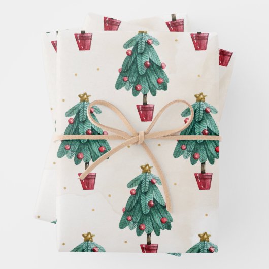 Weihnachtsbaumgeschenk, Männer Frauen & Kinder, We Geschenkpapier Set (Beispiel)