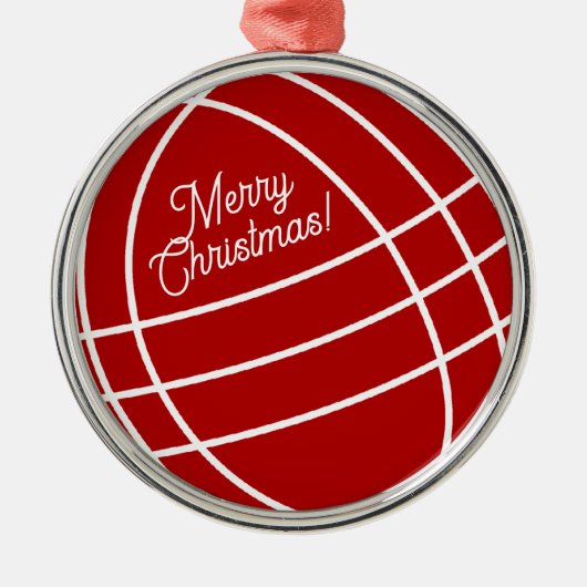 Weihnachtsbaumgeschenk Ornament Aus Metall (Vorne)