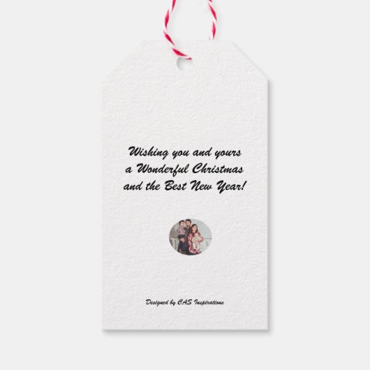 Weihnachtsbaumgeschenk-Tag Geschenkanhänger (Rückseite)