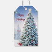 Weihnachtsbaumgeschenk-Tag Geschenkanhänger (Rückseite)