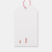 Weihnachtsbaumgeschenk-Tag Geschenkanhänger (Rückseite)