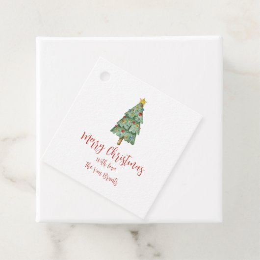 Weihnachtsbaumgeschenk-Tag Geschenkanhänger (Beispiel)