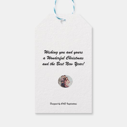 Weihnachtsbaumgeschenk-Tag Geschenkanhänger (Rückseite)