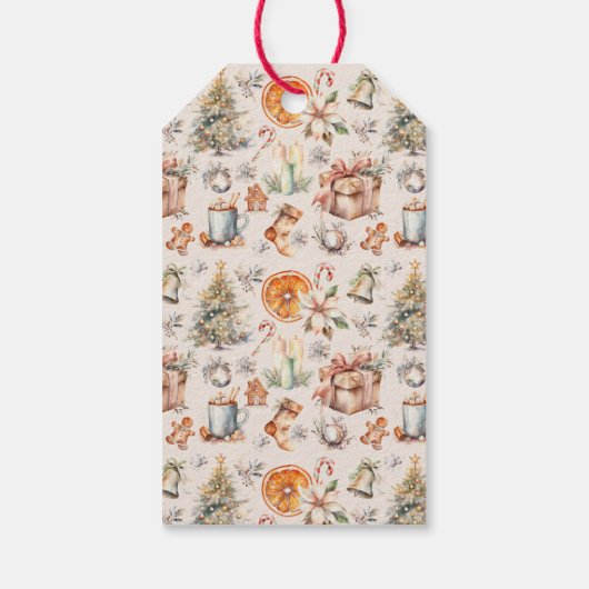 Weihnachtsbaumgeschenk-Tag Geschenkanhänger (Rückseite)