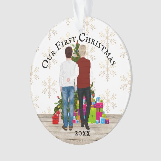 Weihnachtsbaumgeschenke| DIREKTES FOTO Ornament (Vorderseite)