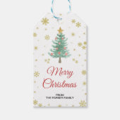 Weihnachtsbaumgeschenke, Weihnachtsgartentags Geschenkanhänger (Vorderseite)