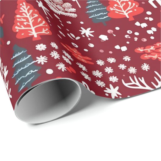 Weihnachtsbaumgeschenkpapier Geschenkpapier (Rolleneckpunkt)