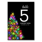 Weihnachtsbaumgesellschaft Tischnummer (Rückseite)