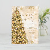 Weihnachtsbaumgesellschaft Weihnachtsfeier Einladung (Stehend Vorderseite)