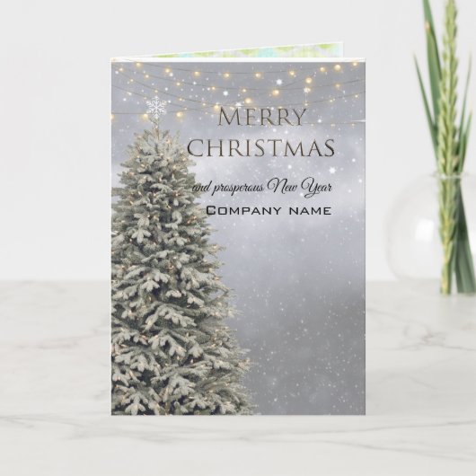 Weihnachtsbaumgesellschaft Weihnachtskarte Feiertagskarte (Vorderseite)