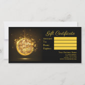 Weihnachtsbaumgold Glitzer elegant (Rückseite)