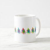 Weihnachtsbaumgrenze Tasse. Kaffeetasse (VorderseiteRechts)