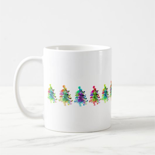 Weihnachtsbaumgrenze Tasse. Kaffeetasse (Links)