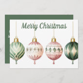 Weihnachtsbaumgrillkarte Feiertagskarte (Vorne/Hinten)