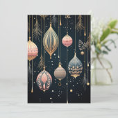 Weihnachtsbaumgrillkarte Feiertagskarte (Stehend Vorderseite)