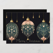 Weihnachtsbaumgrillkarte Feiertagskarte (Vorne/Hinten)