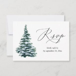 Weihnachtsbaumgrün mit UAWG RSVP Karte