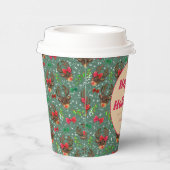 Weihnachtsbaumgrün Pappbecher (Rechts)